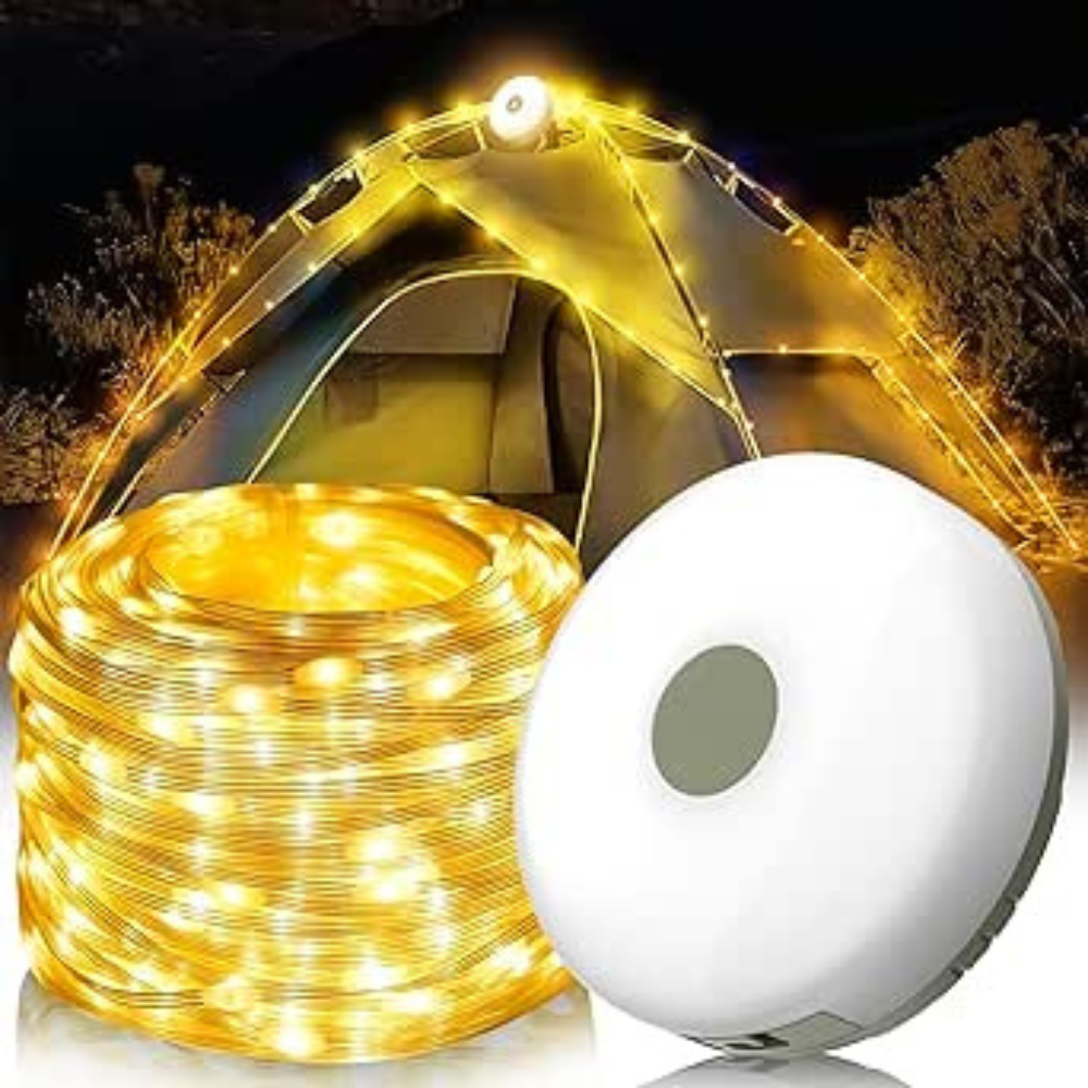 Solar-powered Portable LED String Lights | Camping Lighting